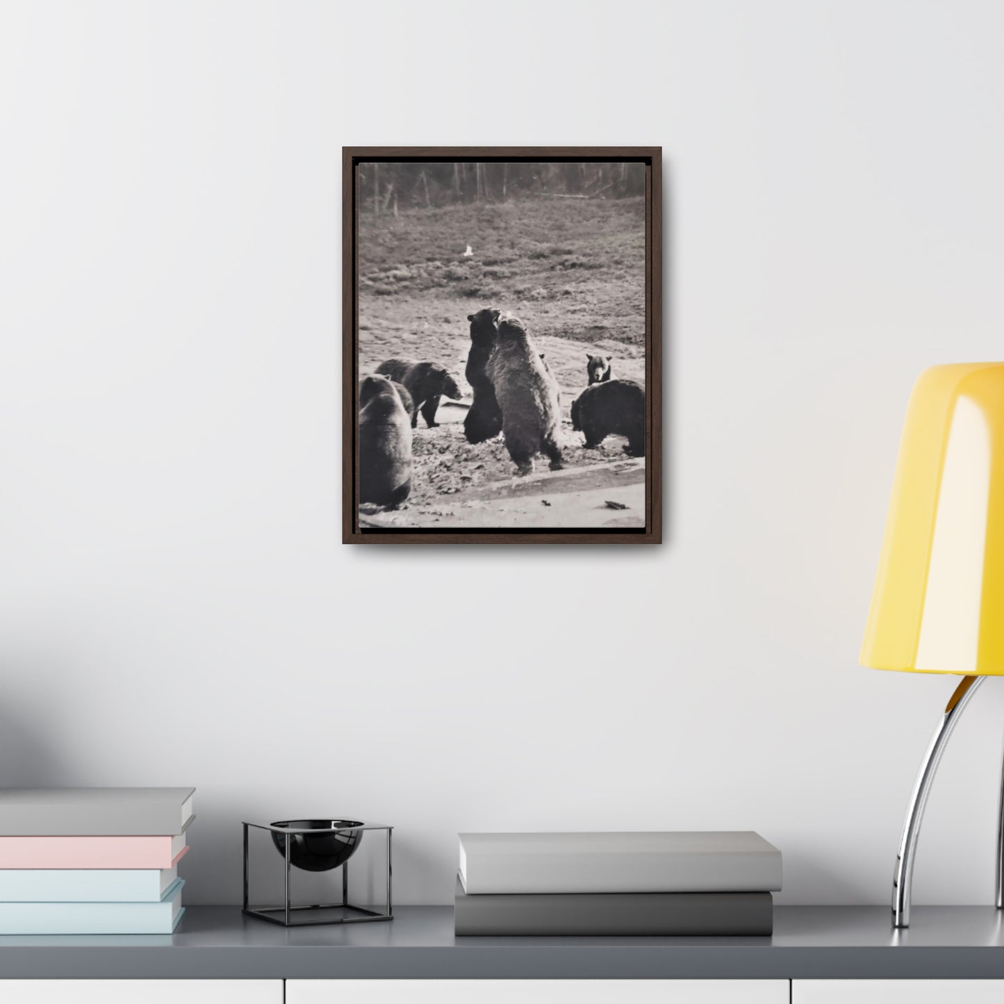 Yellowstone Grizzly Bears Gallery Canvas Wraps, Vertical Frame