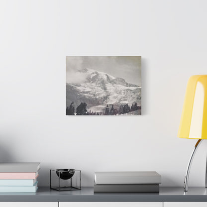 Mount Rainier Satin Canvas Stretched
