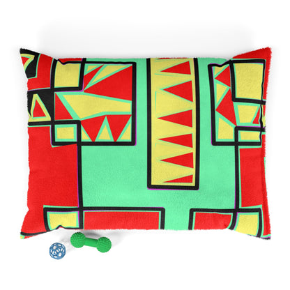 Teeth In Red Pet Bed 40" × 30"