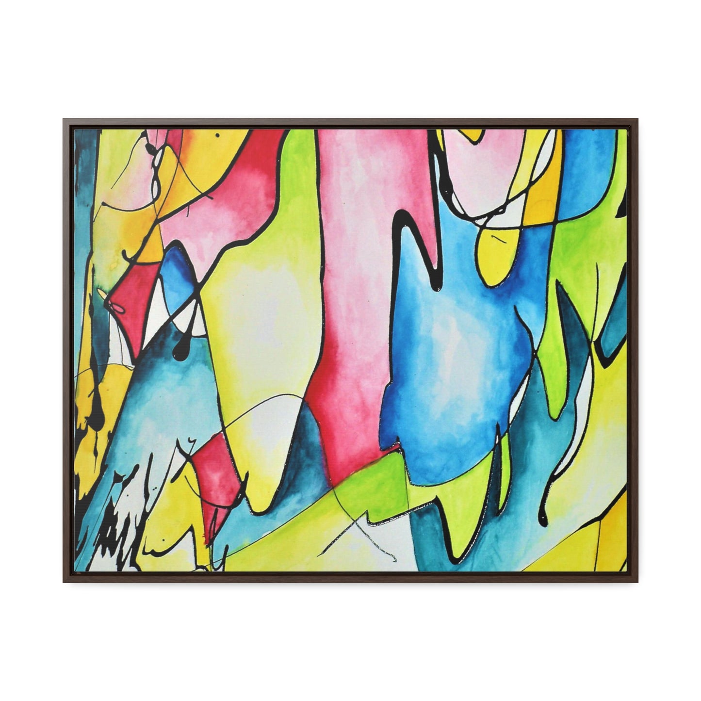 Blue Flame Gallery Canvas Wraps, Horizontal Frame