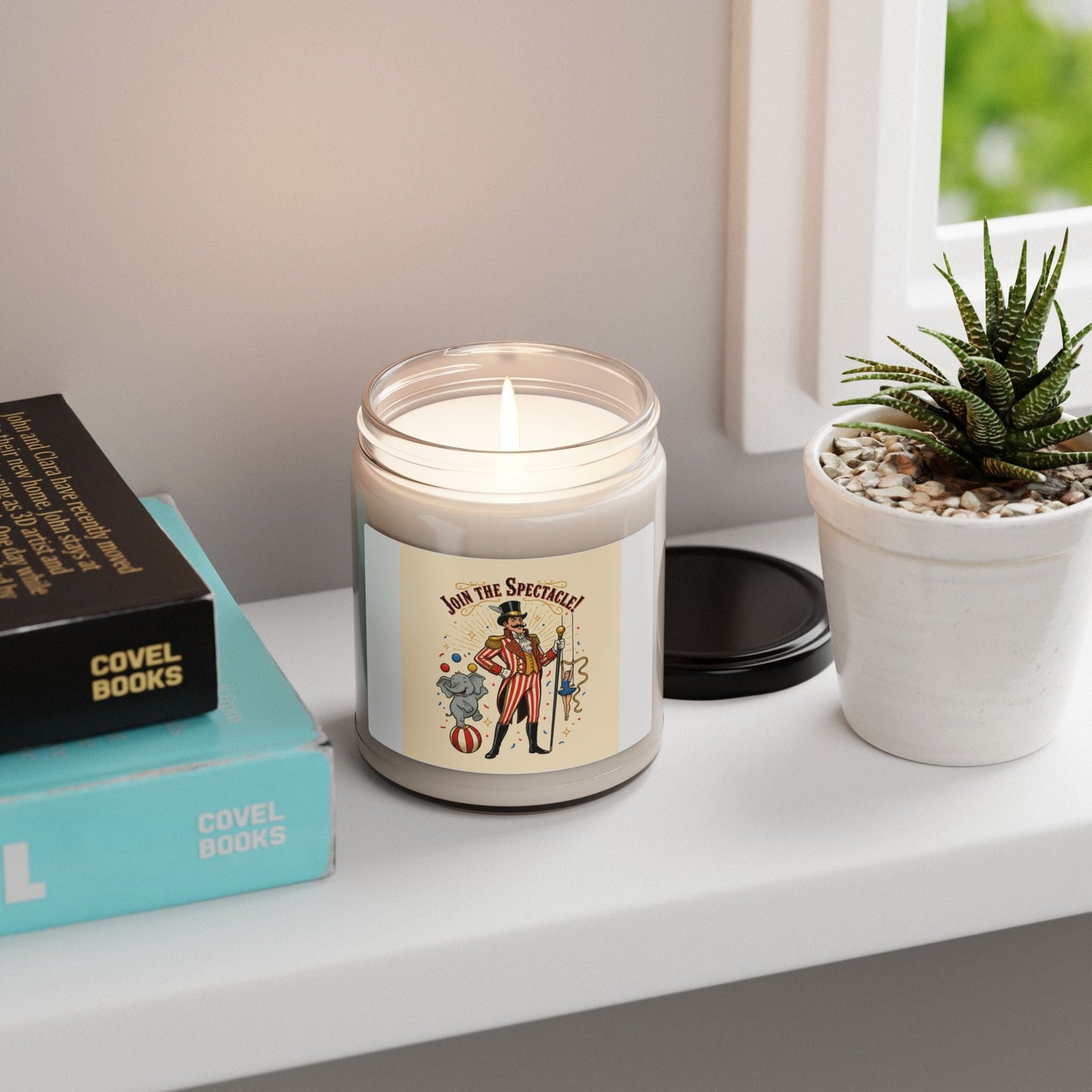 Circus Ringmaster Candle, vintage carnival design | camp circus aesthetic - - Home Decor