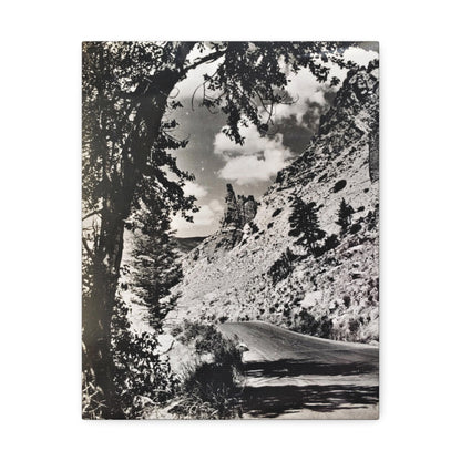 Eagles Nest Rock Yellowstone Stretched Canvas