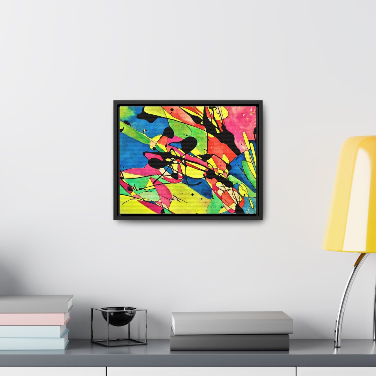 Exploding Earth Gallery Canvas Wraps, Horizontal Frame