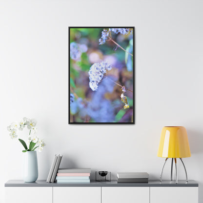 Macro Blue Gallery Canvas Wraps, Vertical Frame