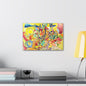 Yellow Abstract Canvas Gallery Wraps 18″ x 12″ 1.25"