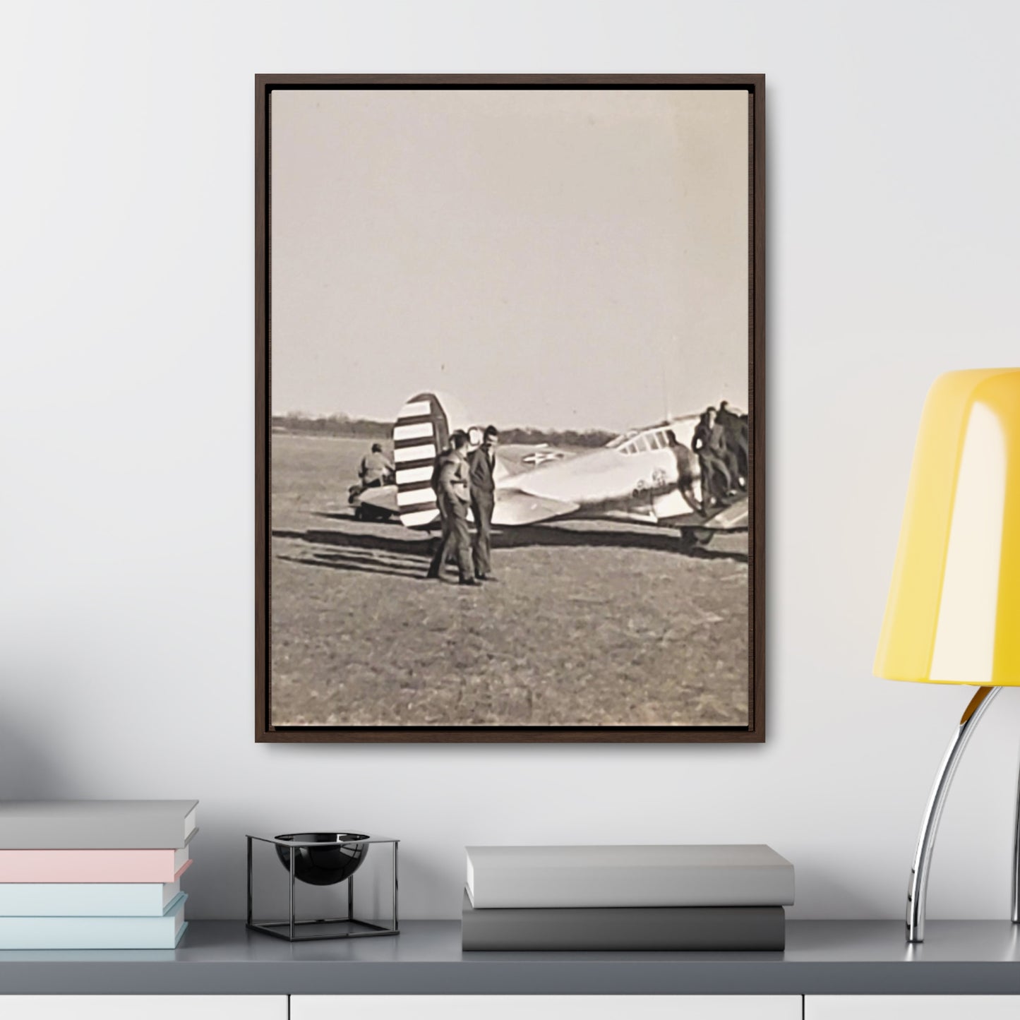 Army Pursuit Plane Ames Airport 1939 Gallery Canvas Wraps, Vertical Frame