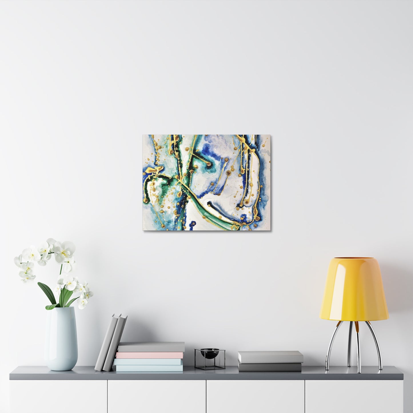 Blue Willow Stretched Canvas