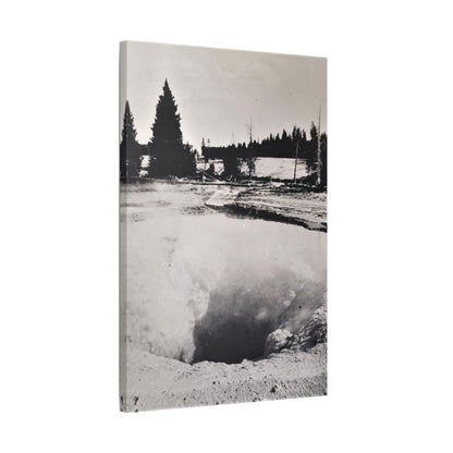 Morning Glory Pool Yellowstone Satin Canvas Stretched