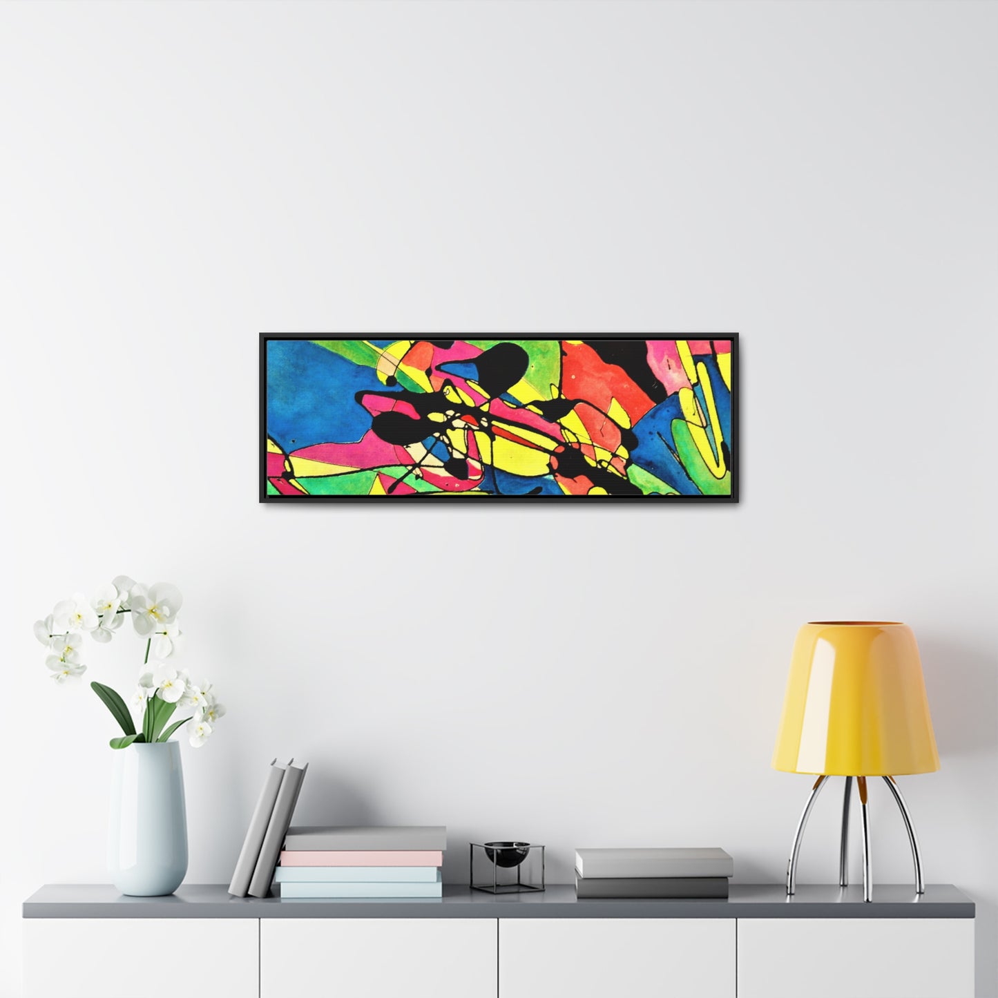 Exploding Earth Gallery Canvas Wraps, Horizontal Frame