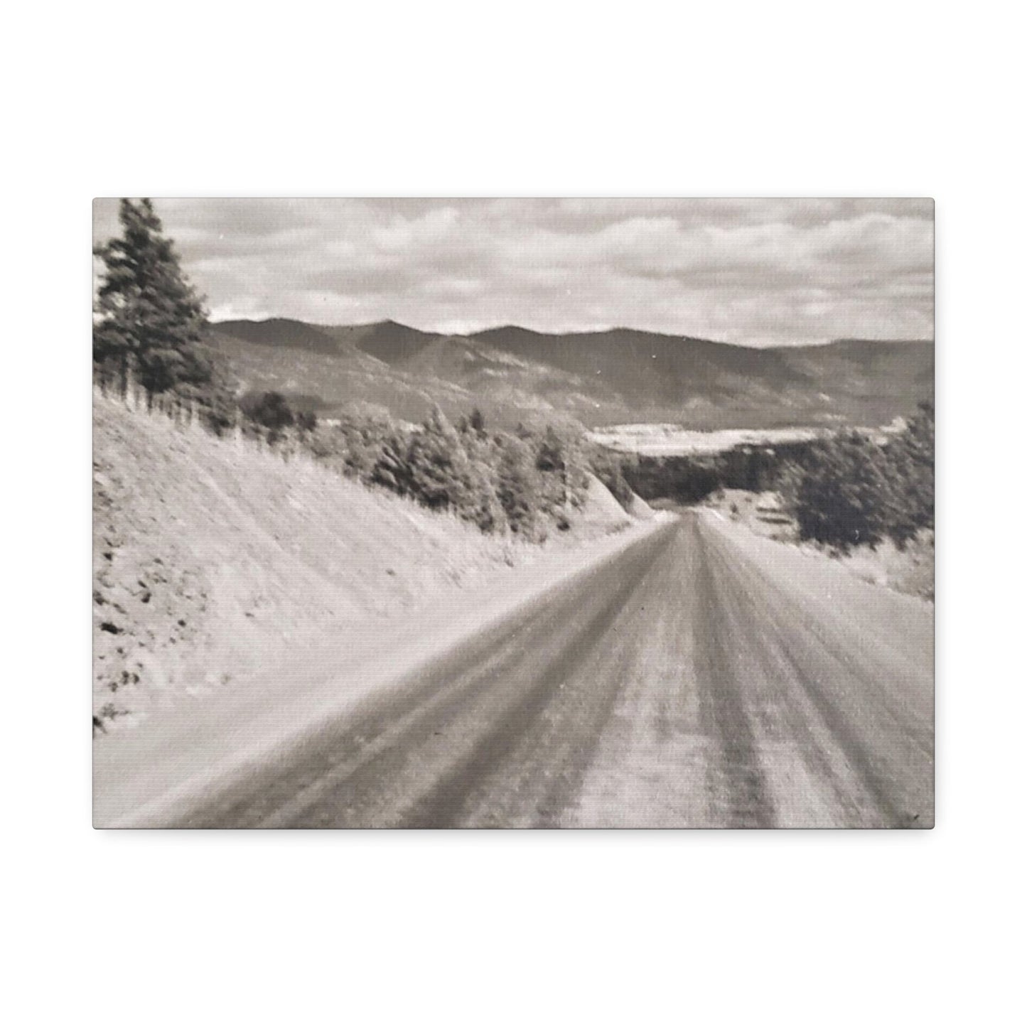 Western Road Stretched Canvas