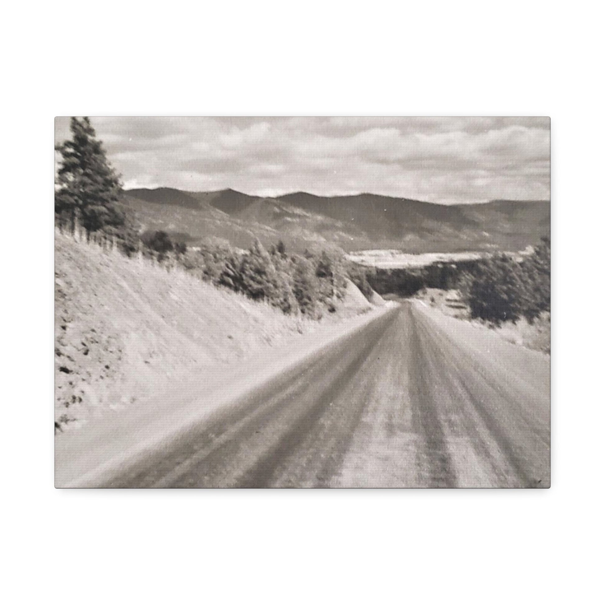 Western Road Stretched Canvas