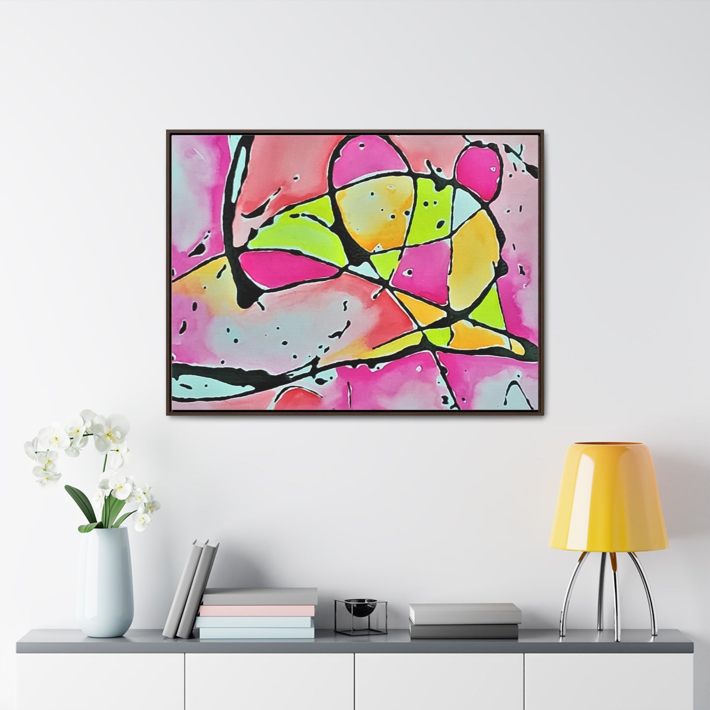 Pink Mouse Gallery Canvas Wraps, Horizontal Frame