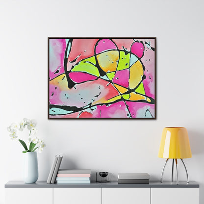 Pink Mouse Gallery Canvas Wraps Horizontal Frame 40″ x 30″ Walnut 1.25"