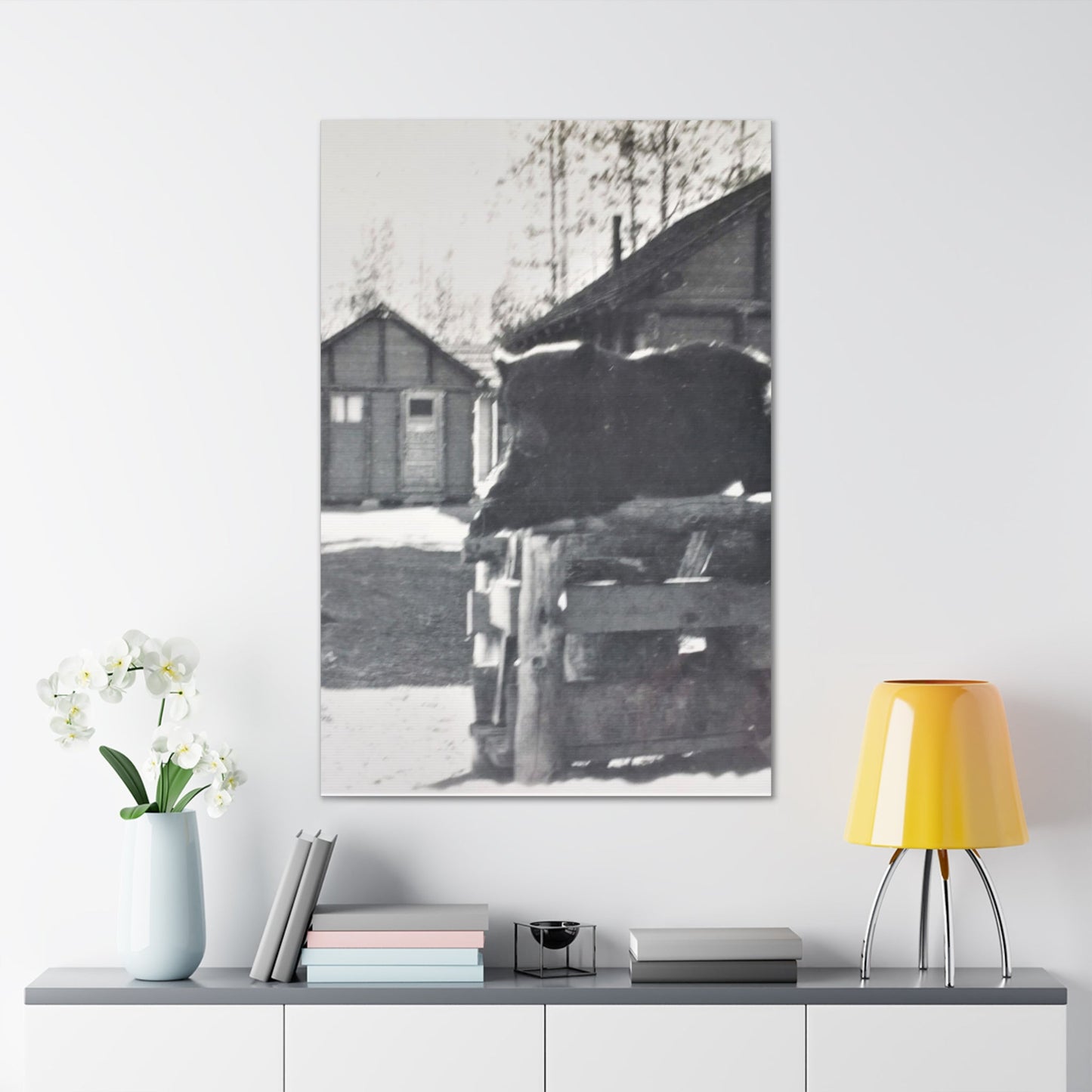 Yellowstone Bear Canvas Gallery Wraps 32″ x 48″ 1.25"