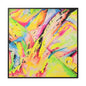 Neon Fire Gallery Canvas Wraps, Square Frame 36″ x 36″ Premium Gallery Wraps (1.25″)