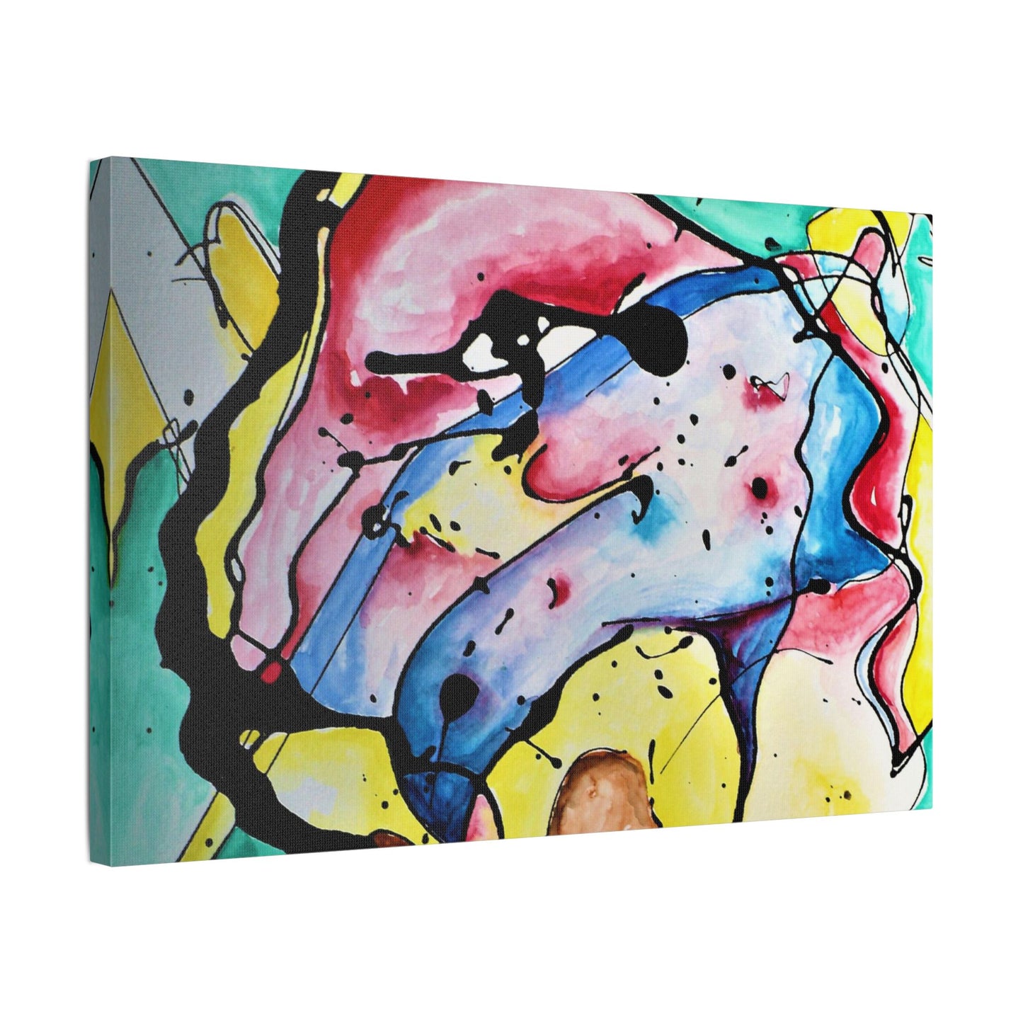 3rd Eye Sundae Satin Canvas Stretched - Kia Day Design