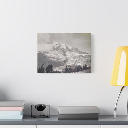 Mount Rainier Satin Canvas Stretched