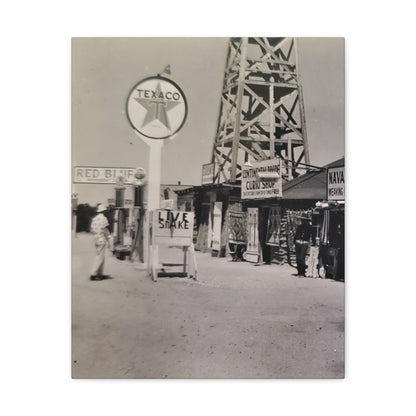 Texaco Station Continental Divide Canvas Gallery Wraps