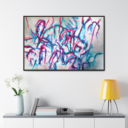 Pink Jellyfish Gallery Canvas Wraps, Horizontal Frame