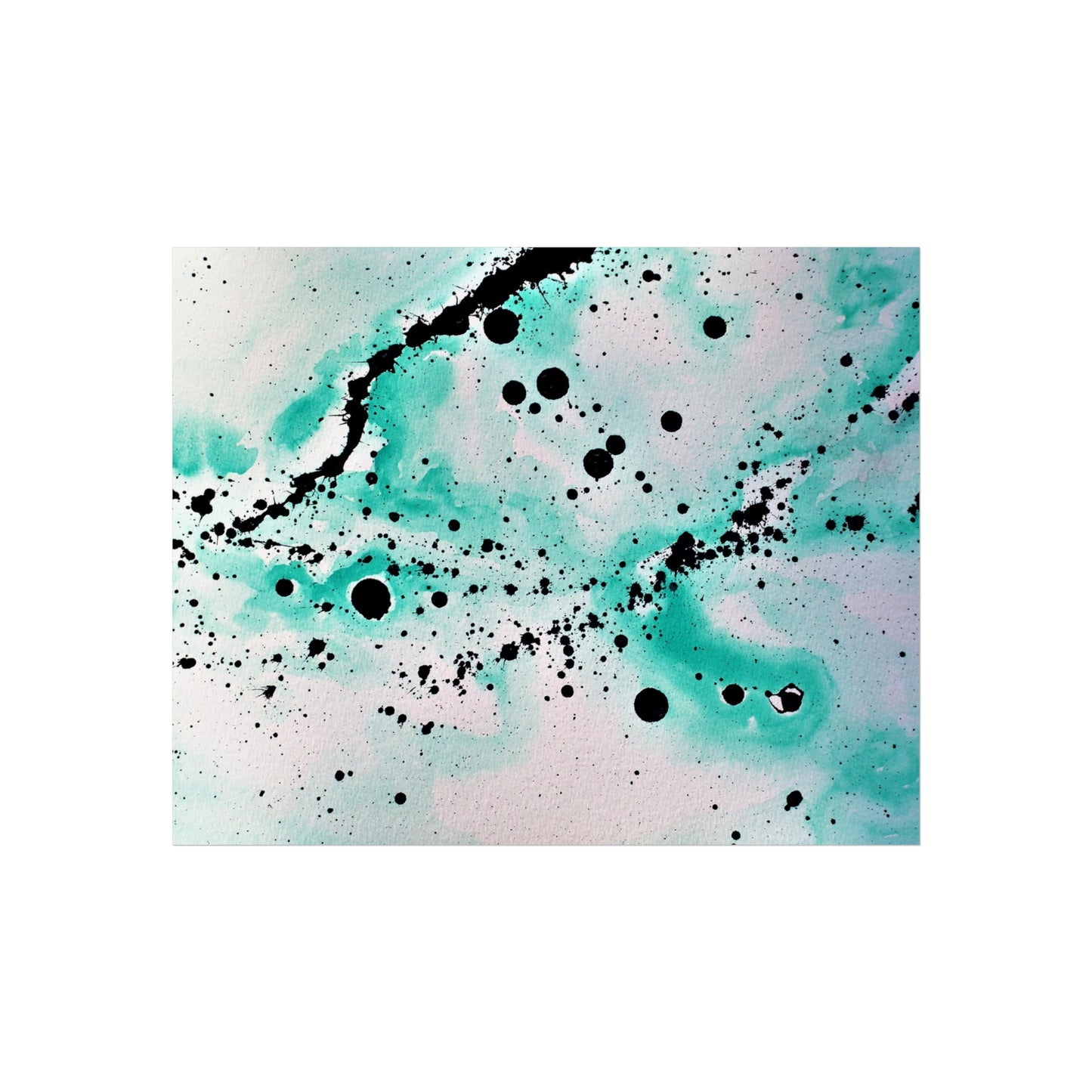 Teal Burst Fine Art Posters