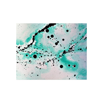 Teal Burst Fine Art Posters 10″ x 8″ (Horizontal) Matte