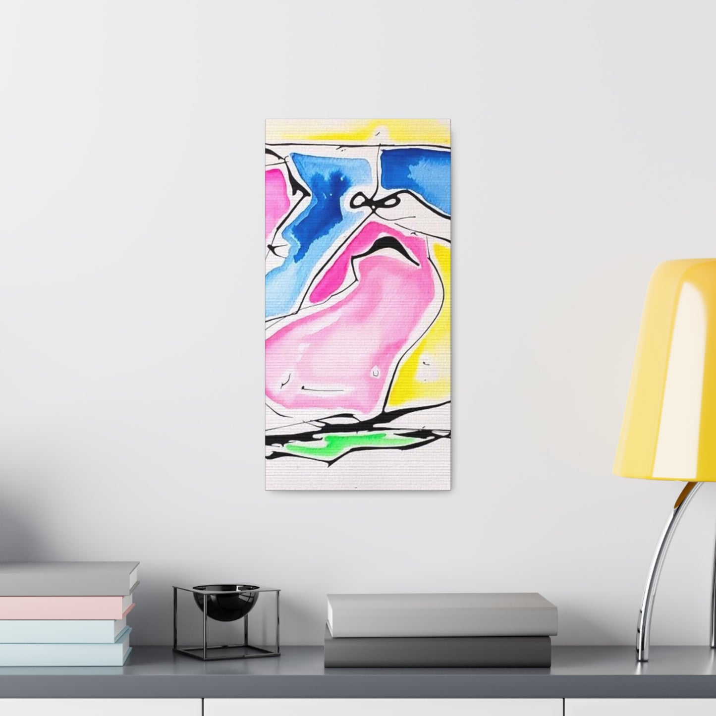 Pink Elephant Canvas Gallery Wraps 10″ x 20″ 1.25"