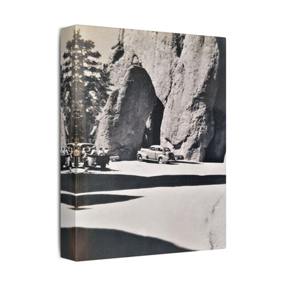 At the Needles Satin Canvas Stretched
