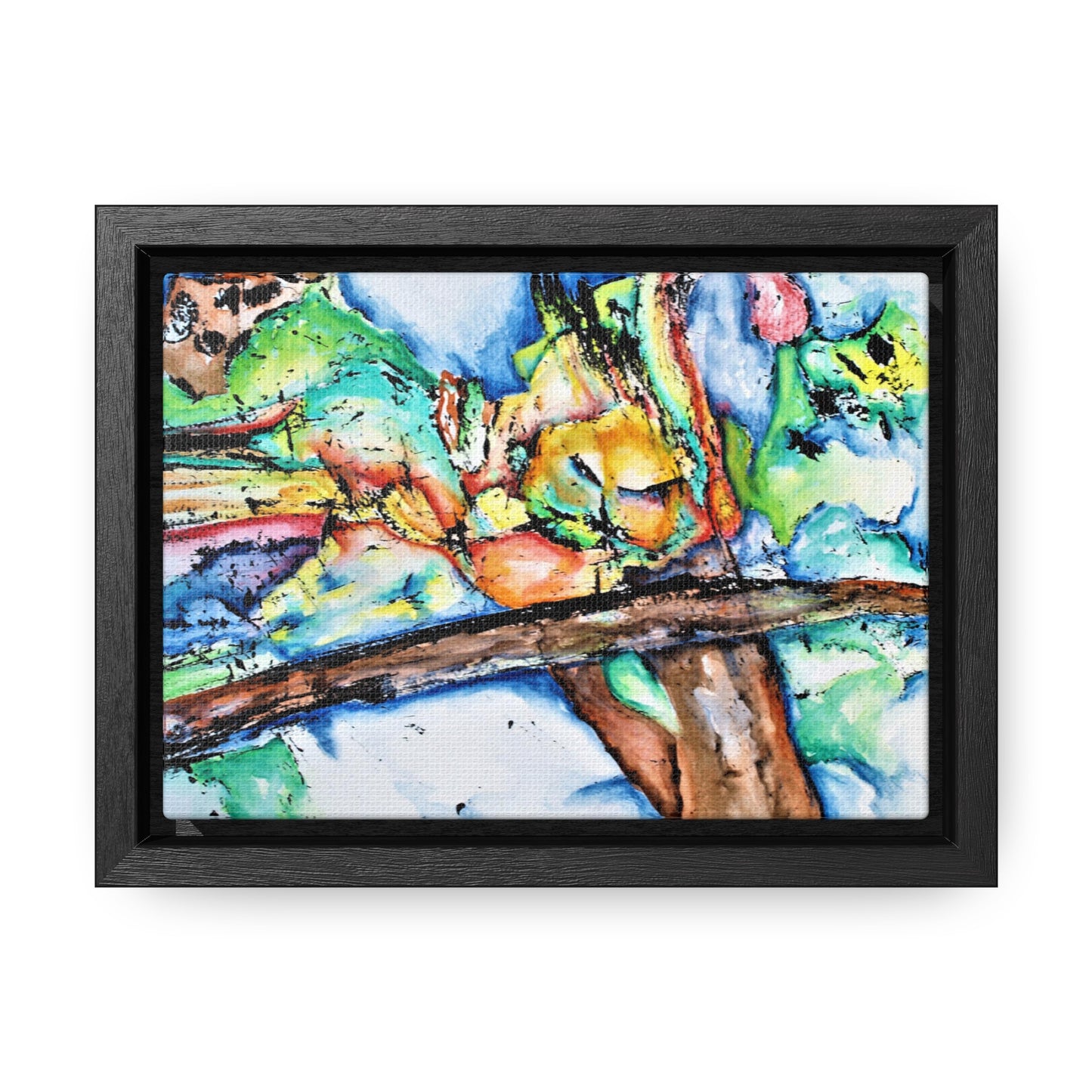 Owl In Flight Gallery Canvas Wraps, Horizontal Frame