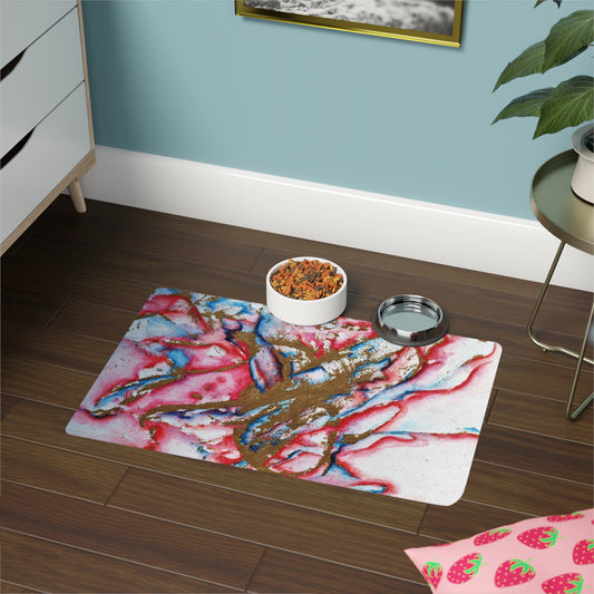 Abstract Love Pet Mat (12x18)