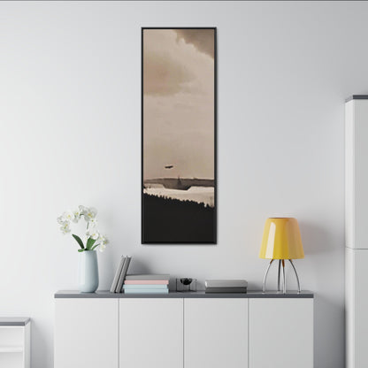 Navy Day New York October 27th 1945 Plane Gallery Canvas Wraps Vertical Frame 20″ x 60″ 1.25" Black