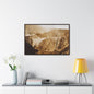 Back View Morris Dam Spillway Gallery Canvas Wraps Horizontal Frame 36″ x 24″ Walnut 1.25"