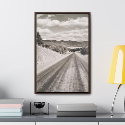 Western Road Gallery Canvas Wraps Vertical Frame 16″ x 24″ 1.25" Walnut