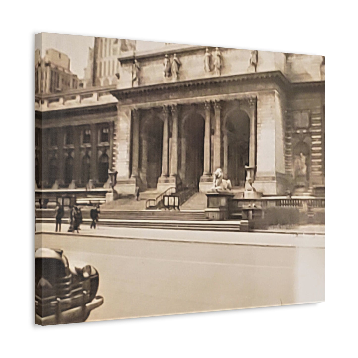 New York Public Library Stretched Canvas