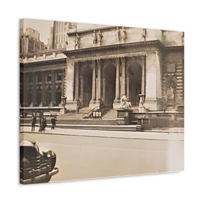 New York Public Library Stretched Canvas