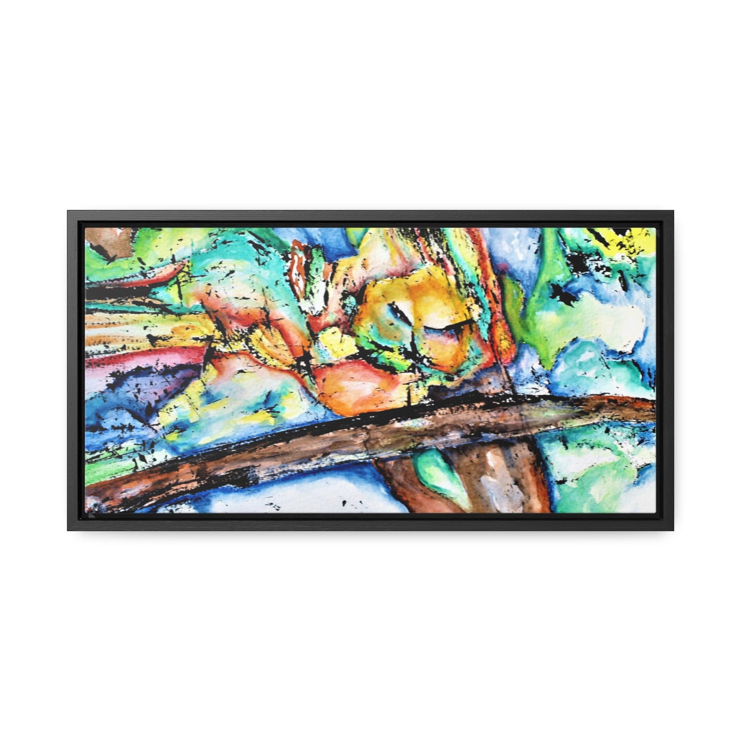 Owl In Flight Gallery Canvas Wraps, Horizontal Frame