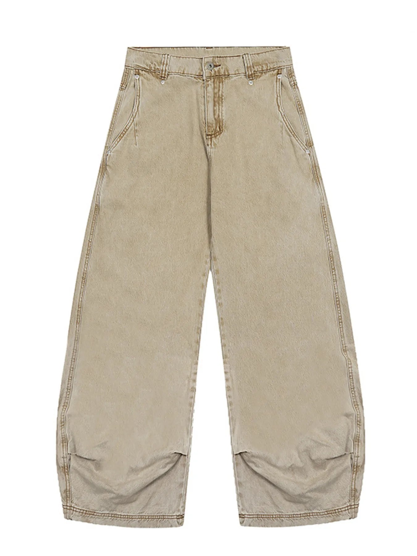 Men's Full Size Wide-Leg Relaxed Fit Jeans Plus Size - -