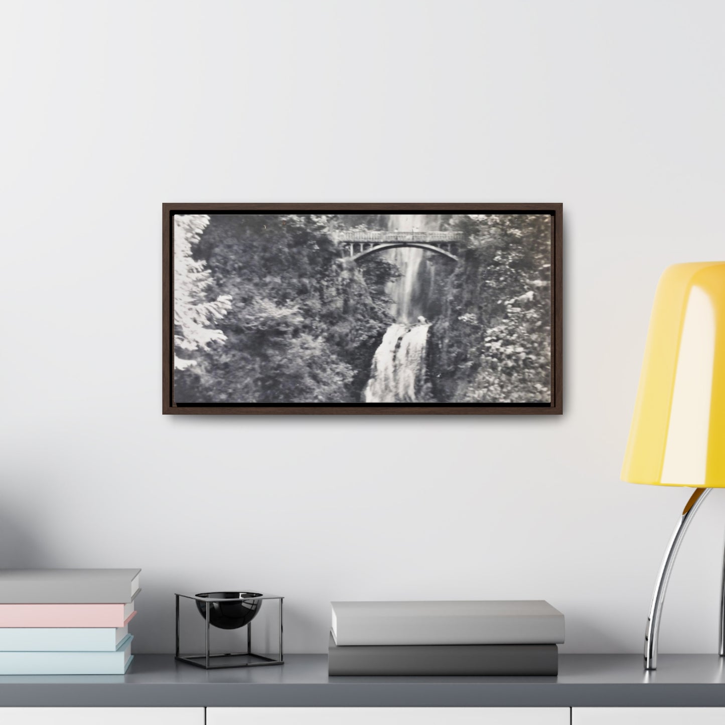 Multnomah Falls Oregon Gallery Canvas Wraps, Horizontal Frame