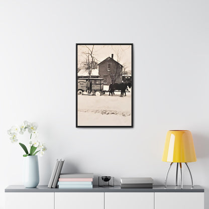 Milk Man Gallery Canvas Wraps Vertical Frame 20″ x 30″ 1.25" Black