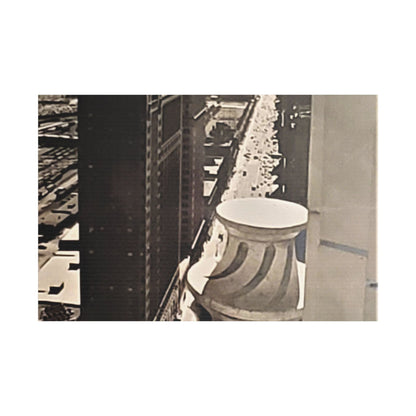 Michigan Ave Chicago Satin Canvas Stretched