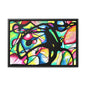 Peacock Gallery Canvas Wraps, Horizontal Frame 18″ x 12″ Black Premium Gallery Wraps (1.25″)