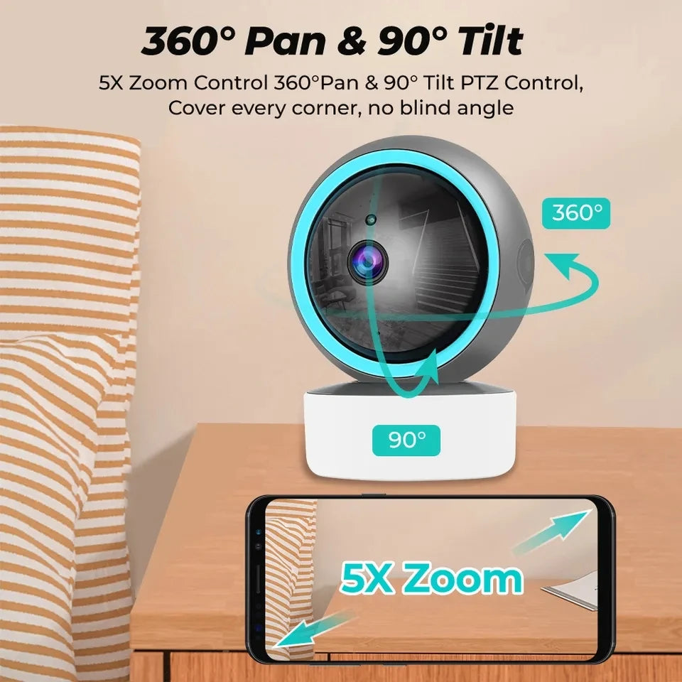 1080P WiFi Two Way Surveillance Automatic Tracking