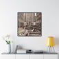 Rockefeller Plaza Gallery Canvas Wraps Square Frame 30″ x 30″ Premium Gallery Wraps (1.25″) Black