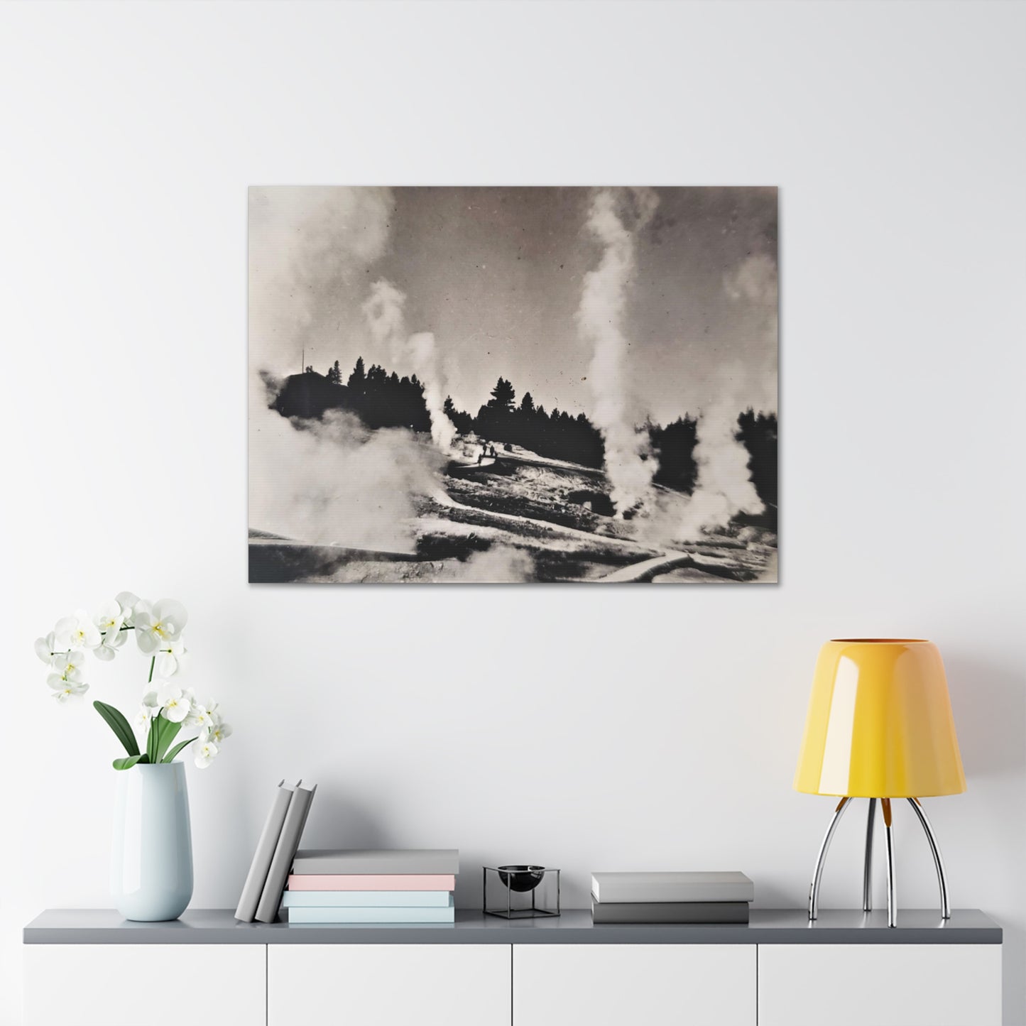 Norris Geyser Yellowstone Canvas Gallery Wraps