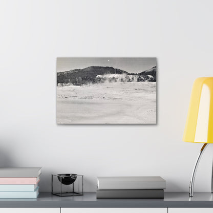 Mammoth Hot Springs Yellowstone Canvas Gallery Wraps 18″ x 12″ 1.25"
