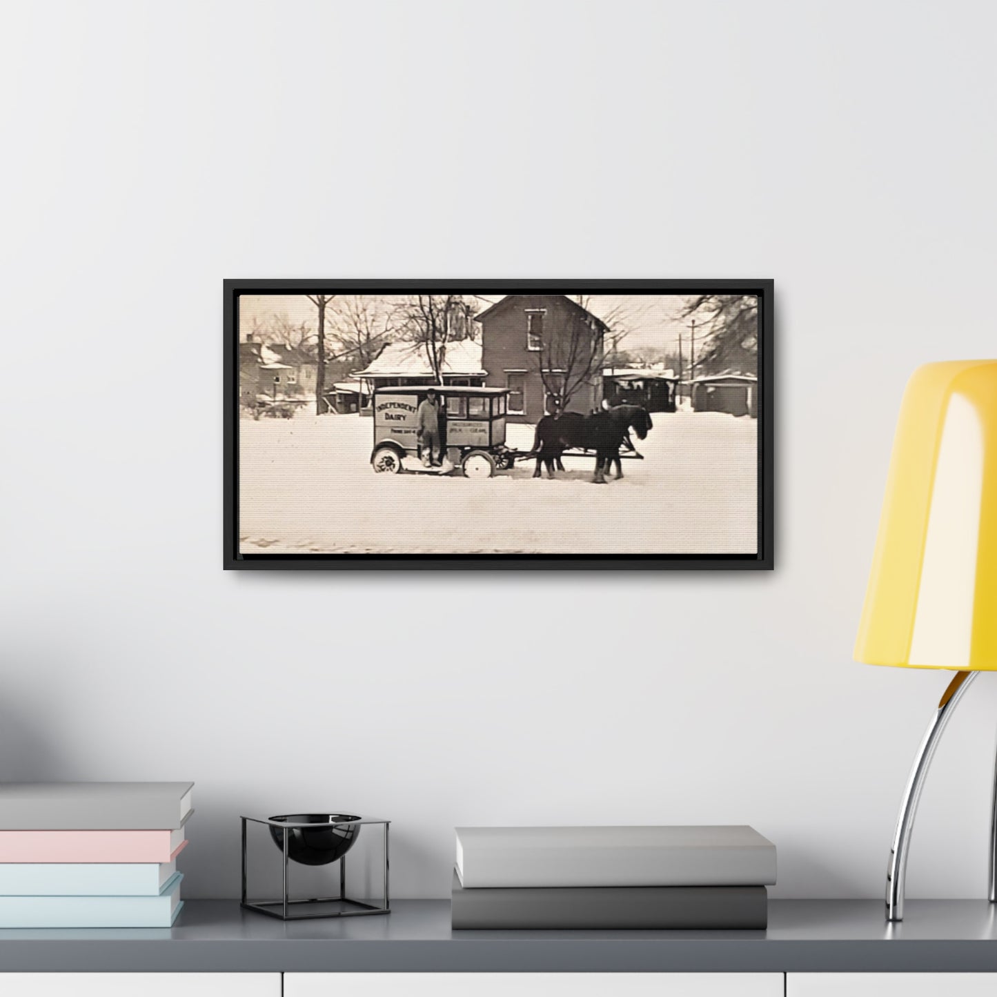 Milk Man Gallery Canvas Wraps, Horizontal Frame