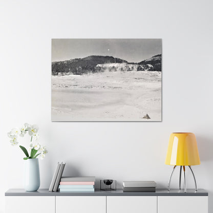 Mammoth Hot Springs Yellowstone Canvas Gallery Wraps 40″ x 30″ 1.25"