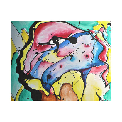 3rd Eye Sundae Satin Canvas Stretched - Kia Day Design