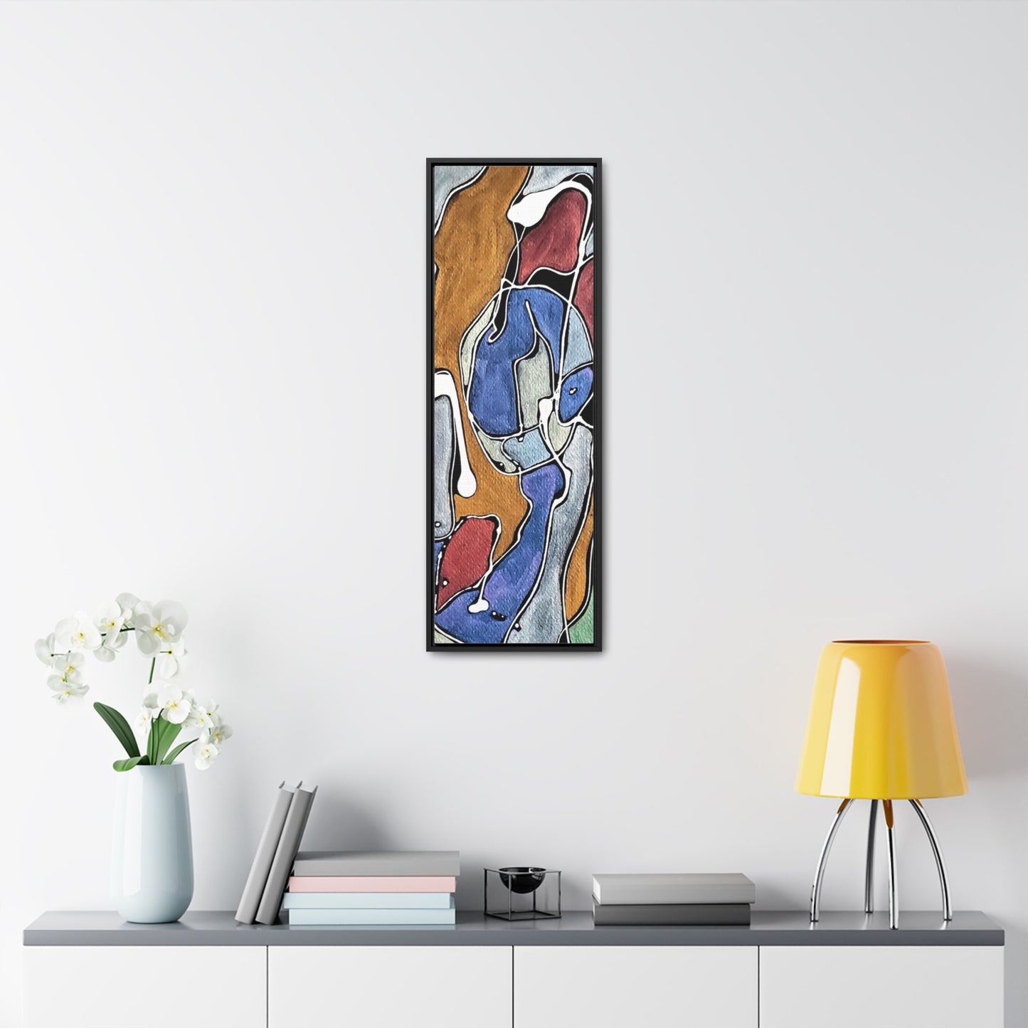 Blue Girl Gallery Canvas Wraps, Vertical Frame