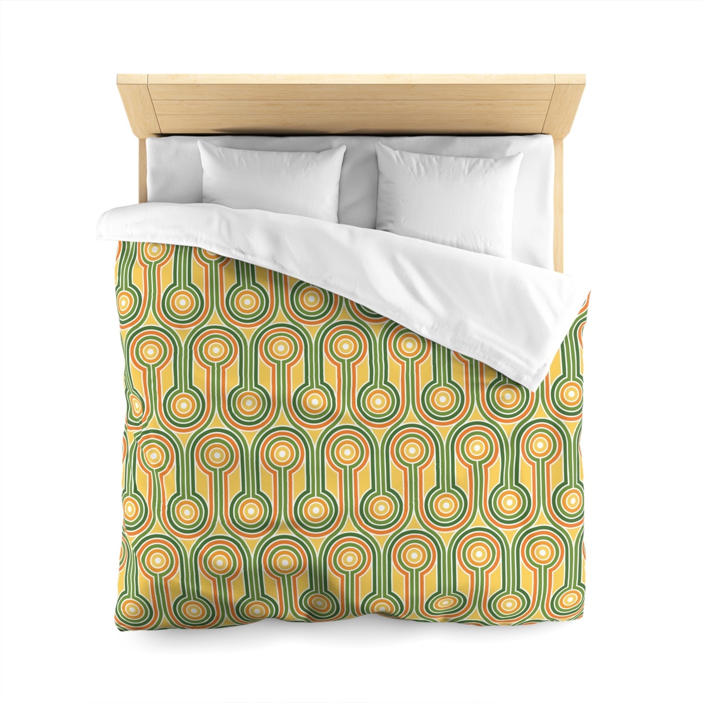 Retro Pattern Microfiber Duvet Cover - Kia Day Design