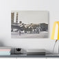Boeing B-17 Bomber Satin Canvas Stretched 24″ x 18″ (Horizontal) 1.5"